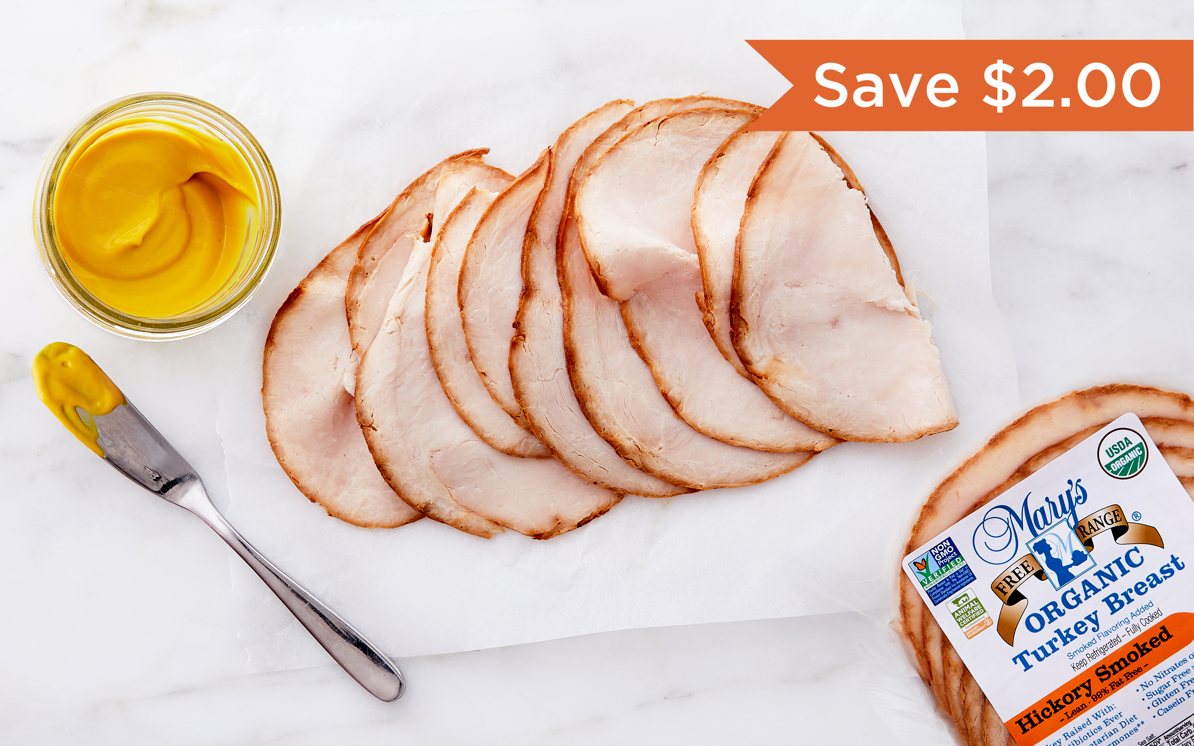 Organic ThinCut Hickory Smoked Turkey Breast Mary's Free Range